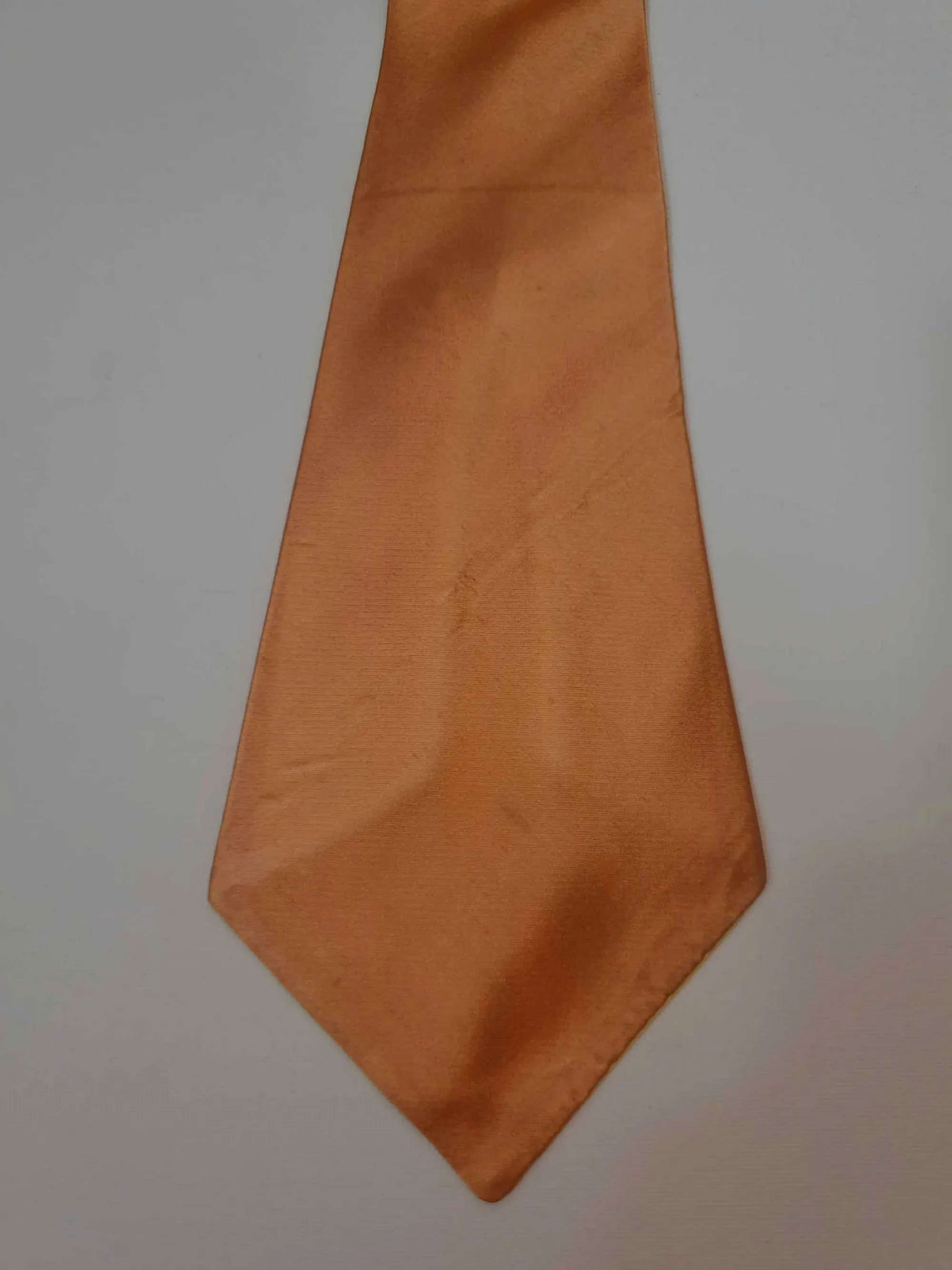 1940s Pale Copper Satin Tie by Beaucaire