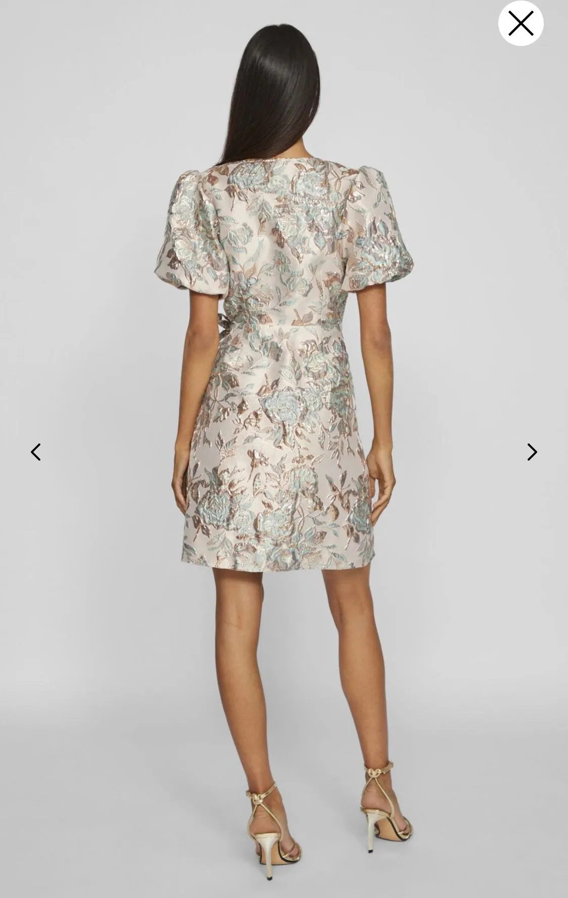 4-A1552 Vidian Jacquard Wrap Dress