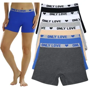 6-Pack: ToBeInStyle Women's Short Length Biker Bermuda Shorts