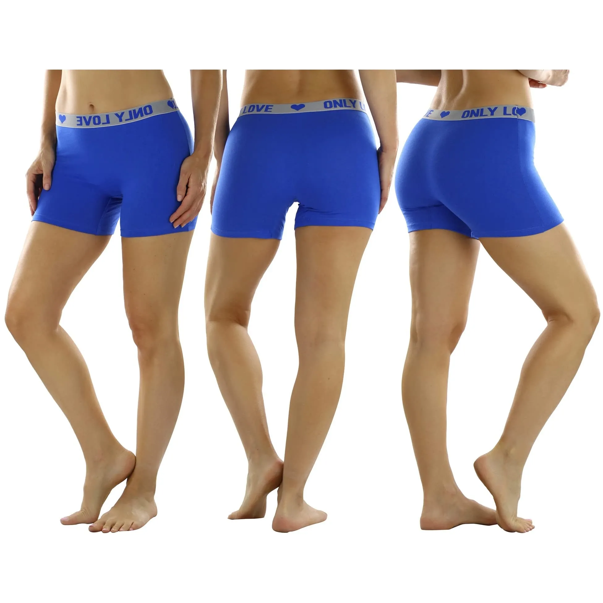 6-Pack: ToBeInStyle Women's Short Length Biker Bermuda Shorts