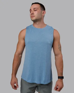 AeroFLX  Seamless Muscle Tank - Elemental Blue/Ice Blue