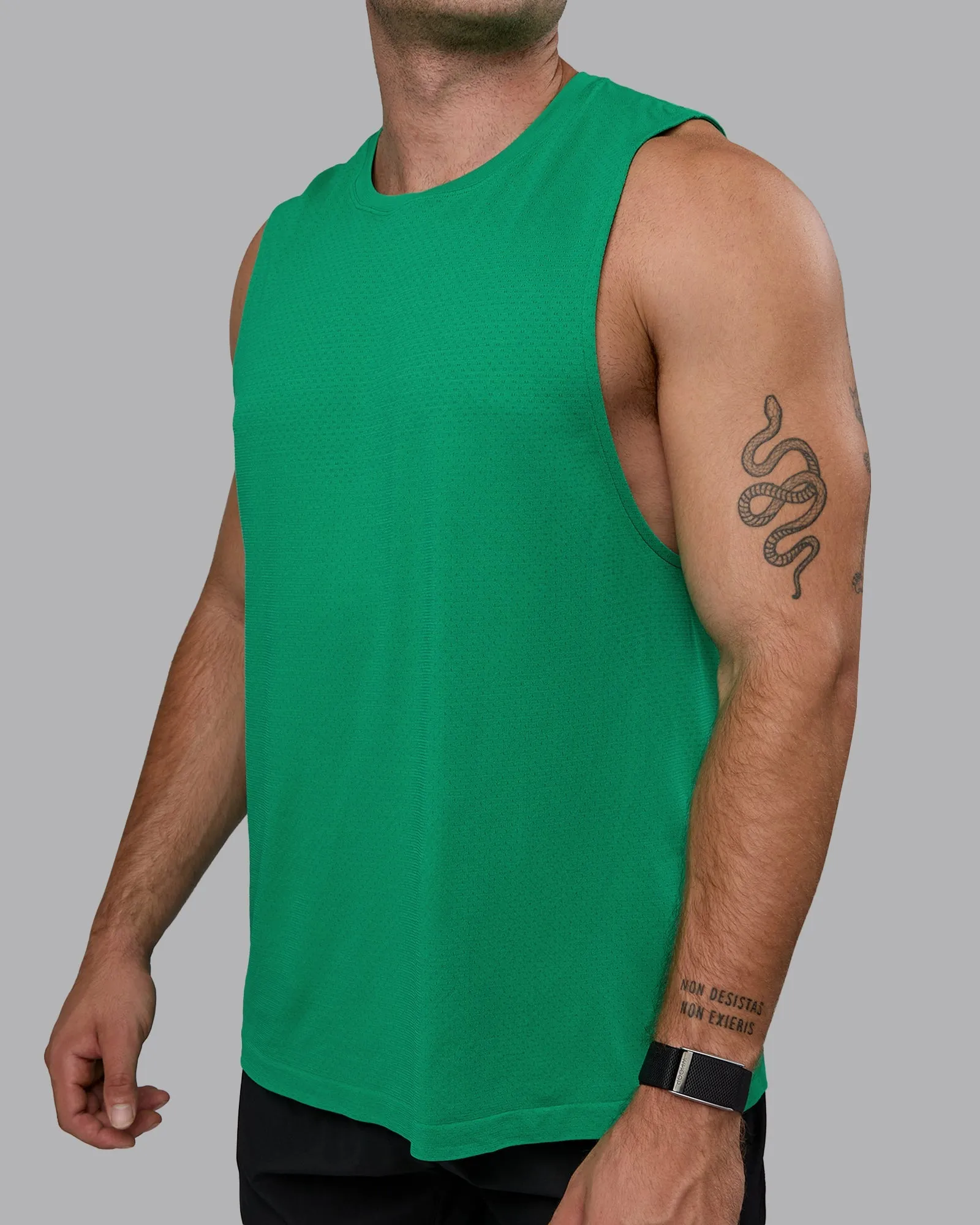 AeroFLX  Seamless Muscle Tank - Pepper Green/Impact Green