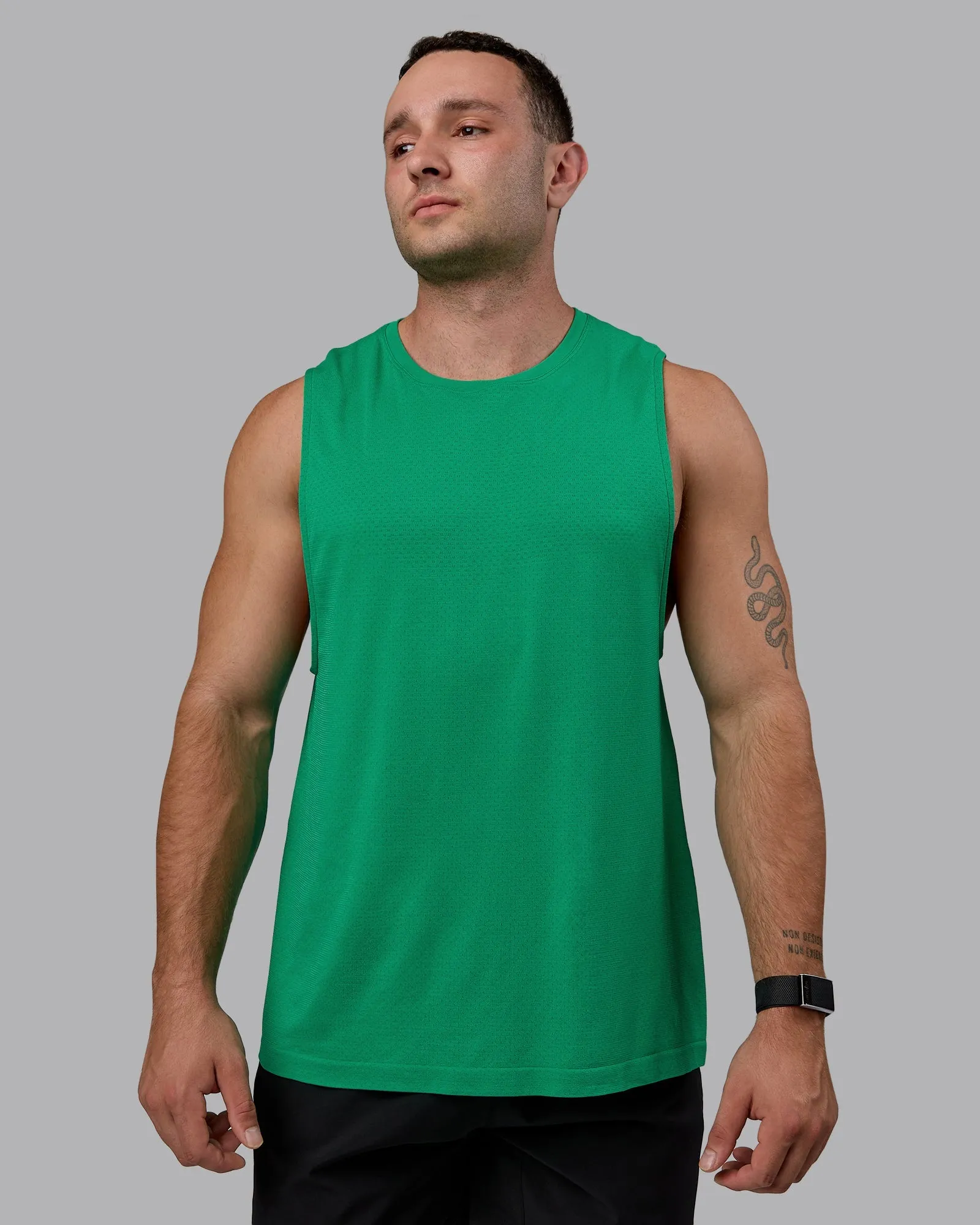 AeroFLX  Seamless Muscle Tank - Pepper Green/Impact Green