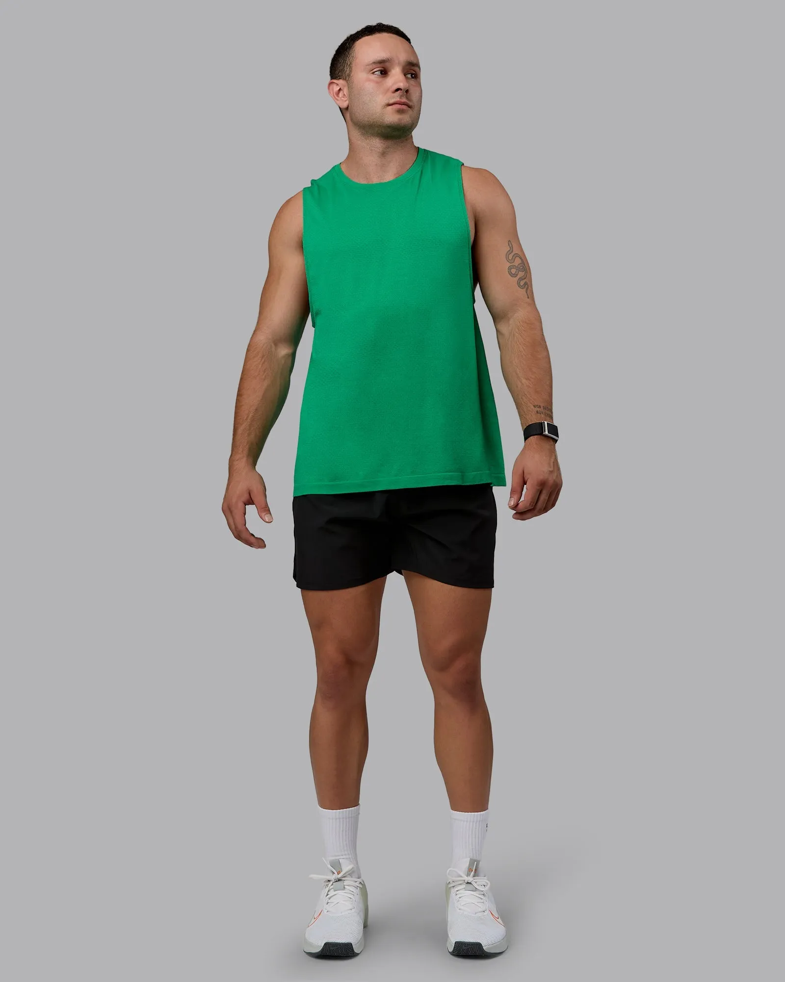 AeroFLX  Seamless Muscle Tank - Pepper Green/Impact Green