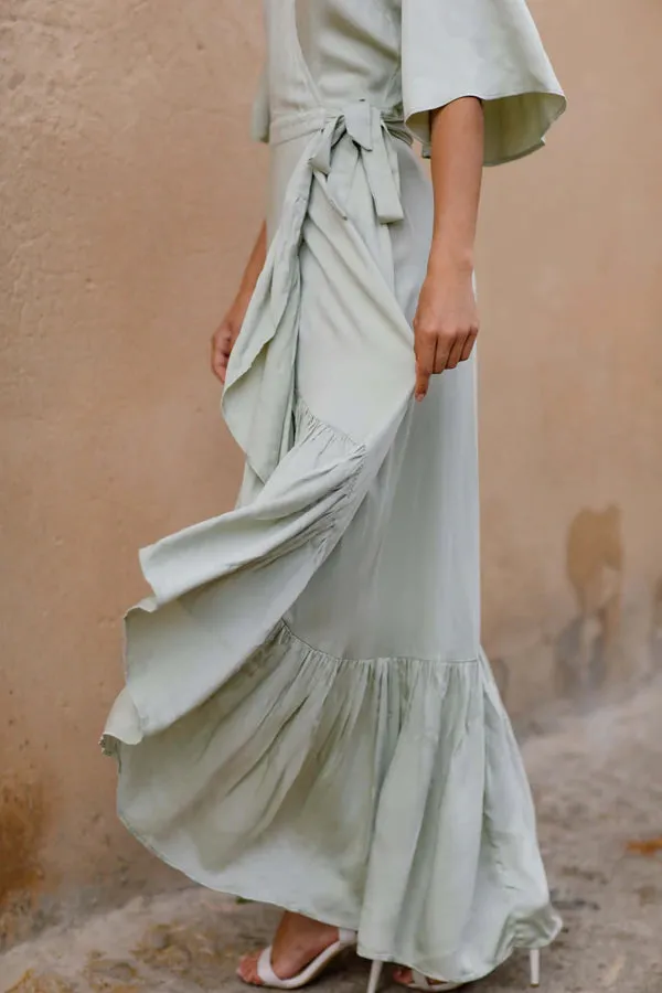 Alma Dress - Sea Foam