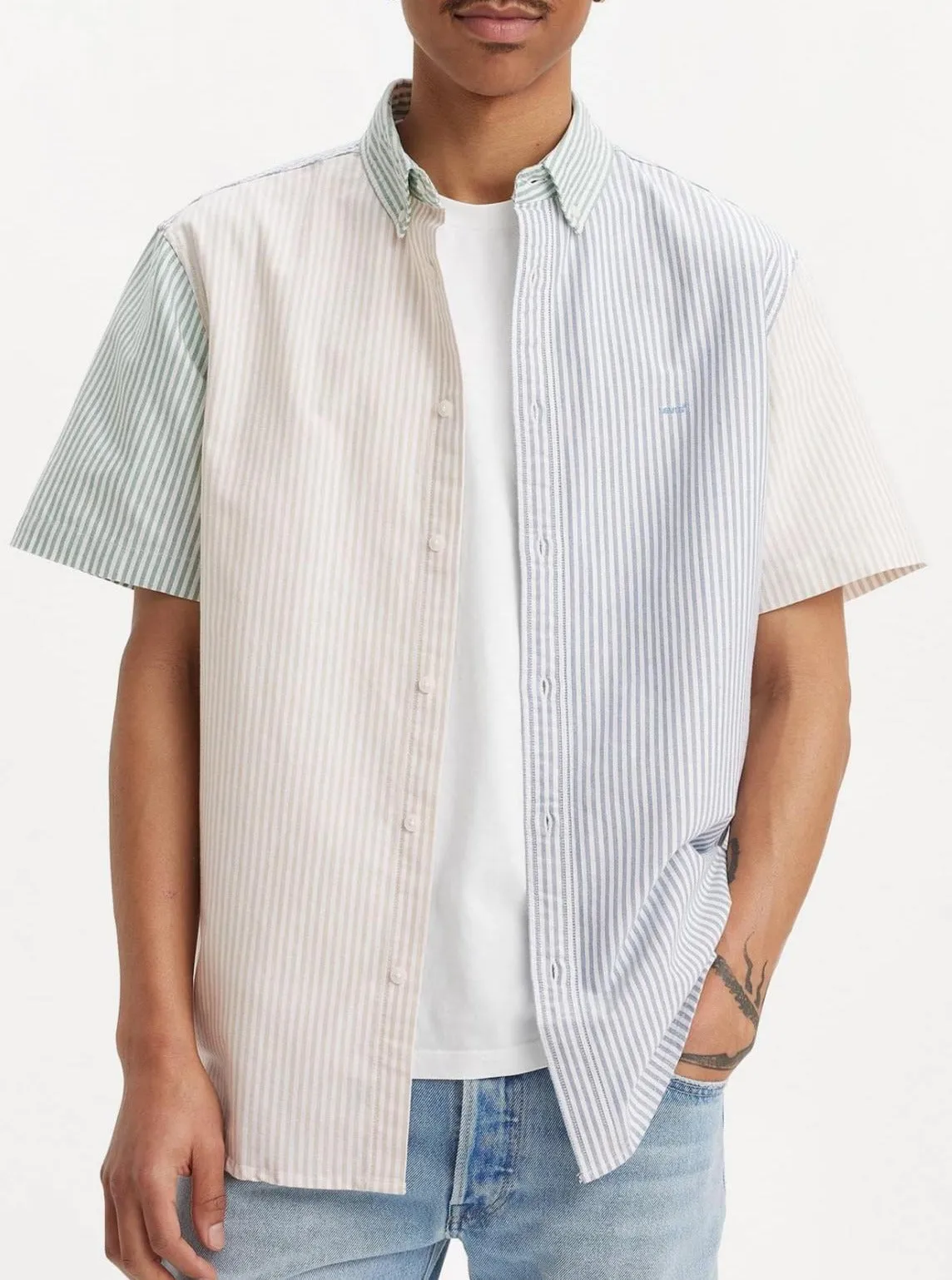 AUTHENTIC BUTTON DOWN | WAYLON STRIPE SAFARI