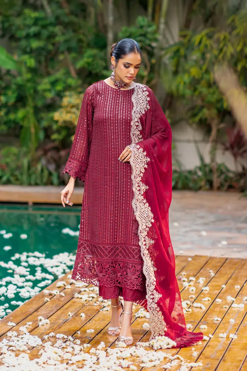 Azure | Embroidered Formals | Crimnson Rush