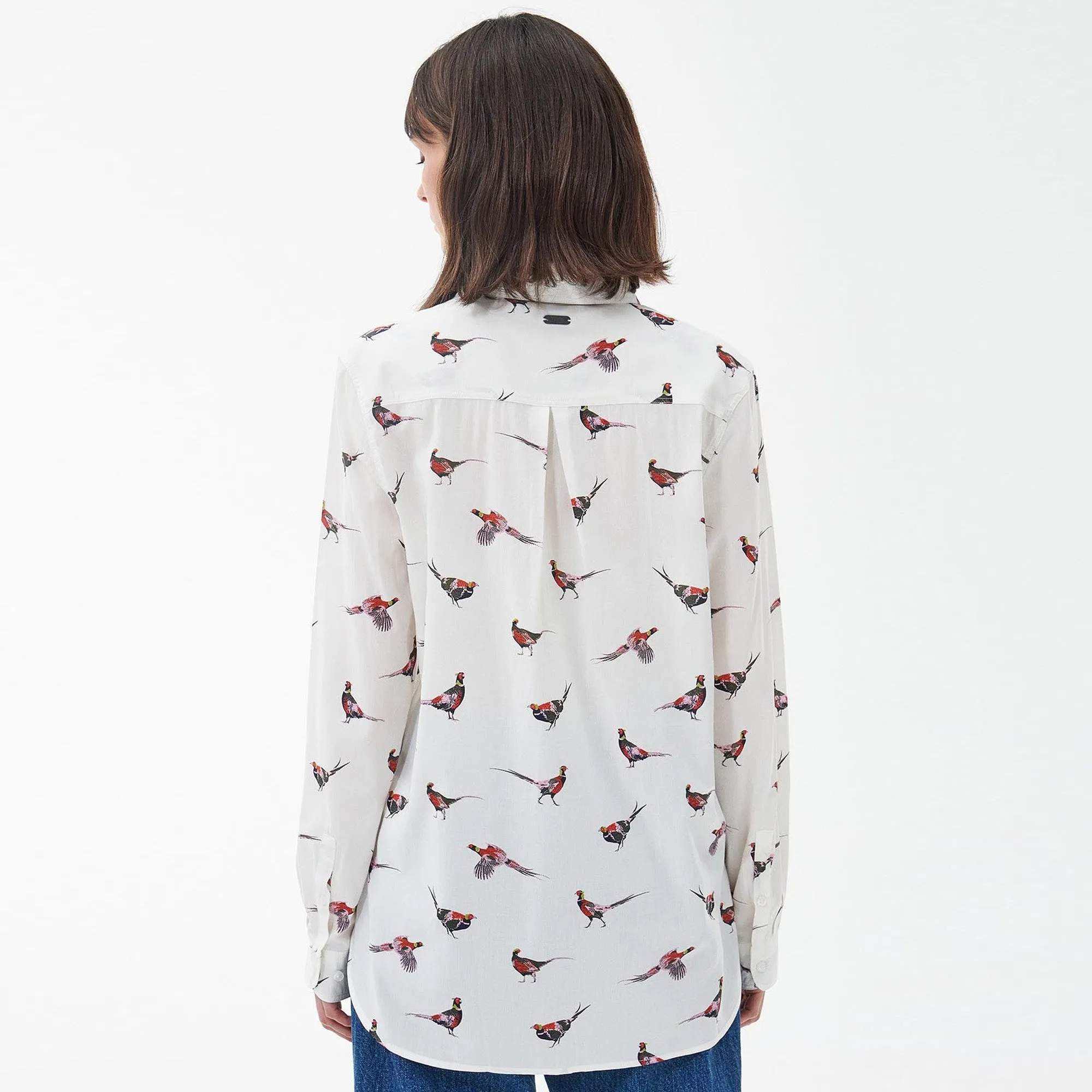 Barbour Ladies Safari Shirt - Off White Country