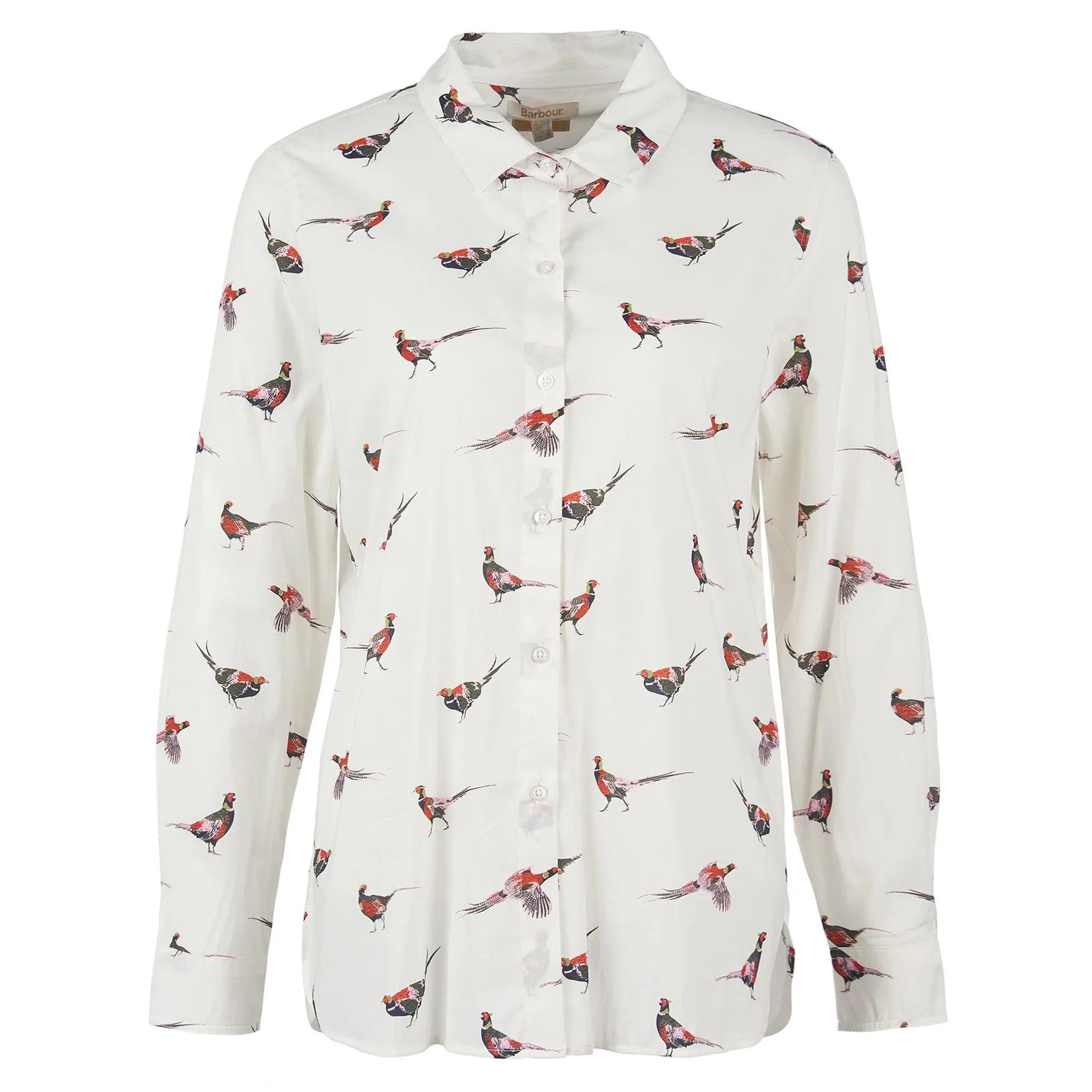 Barbour Ladies Safari Shirt - Off White Country