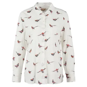 Barbour Ladies Safari Shirt - Off White Country