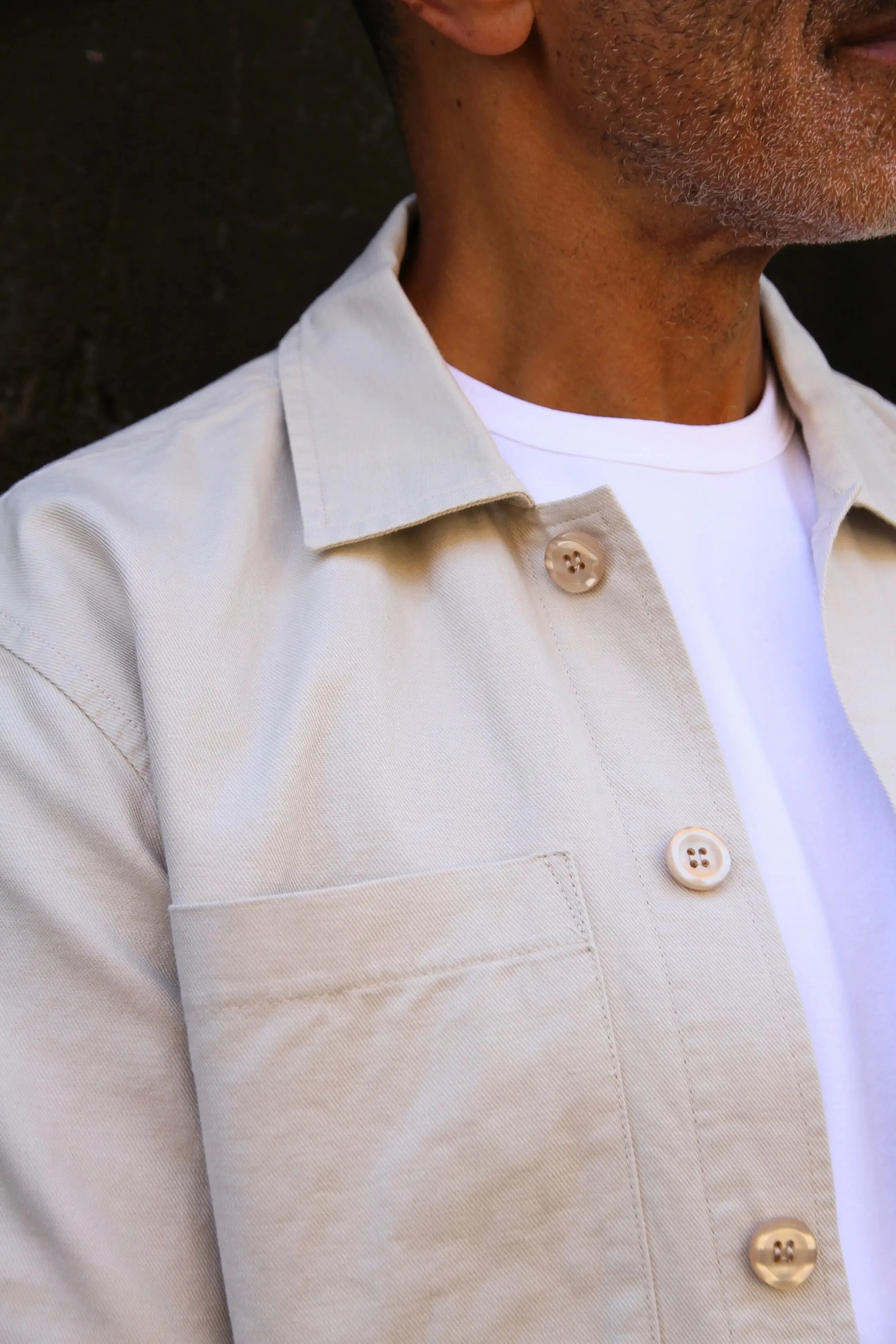 Bart Shirt - Stone Linen