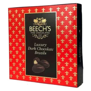 Beechs Dark Chocolate Brazils 90g Gift Box - 12 Count