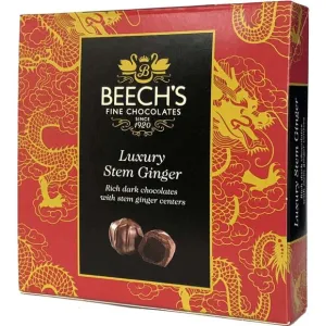Beechs Dark Chocolate Ginger 100g Gift Box - 12 Count