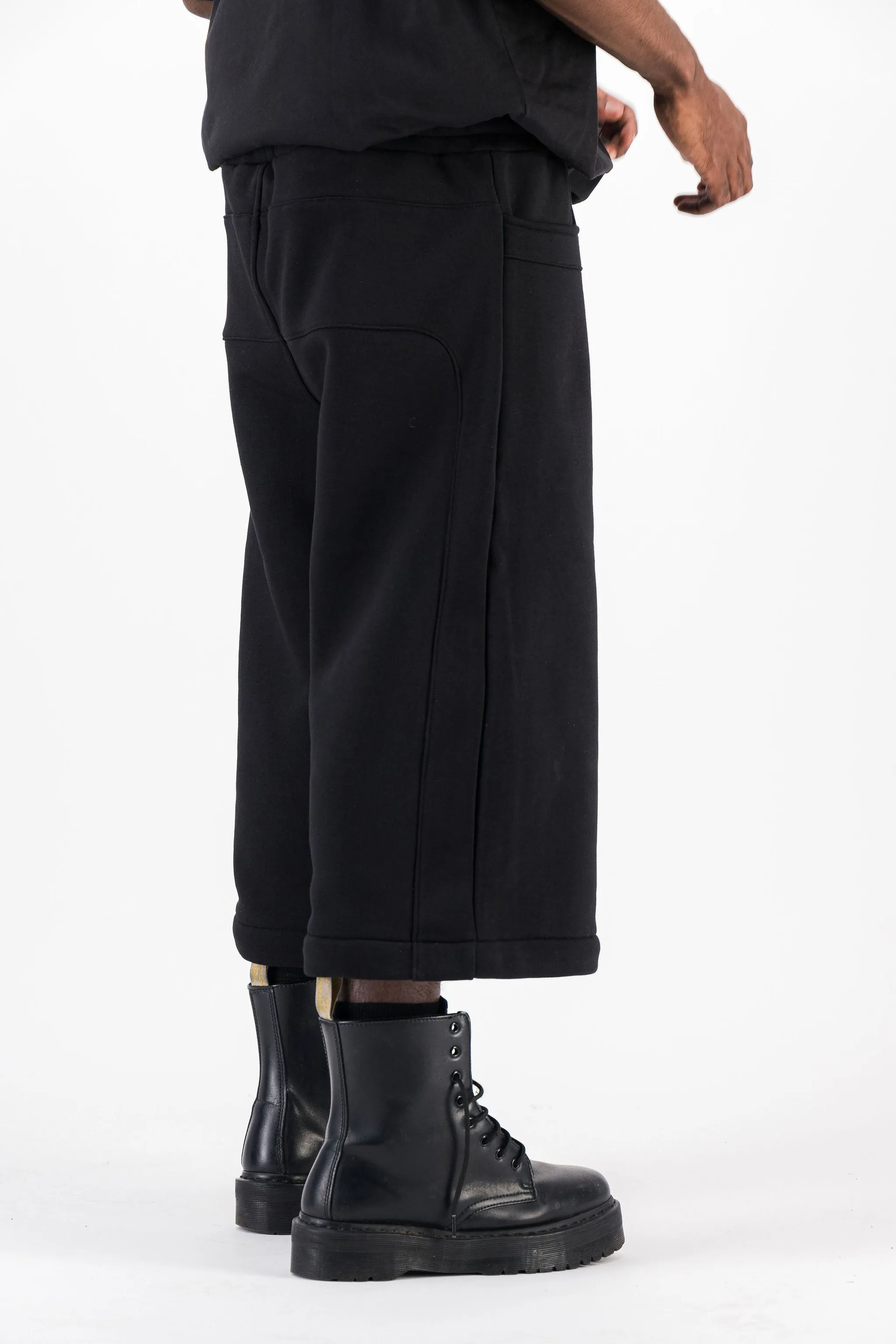 BLACK CONVERTIBLE JOGGER PANTS