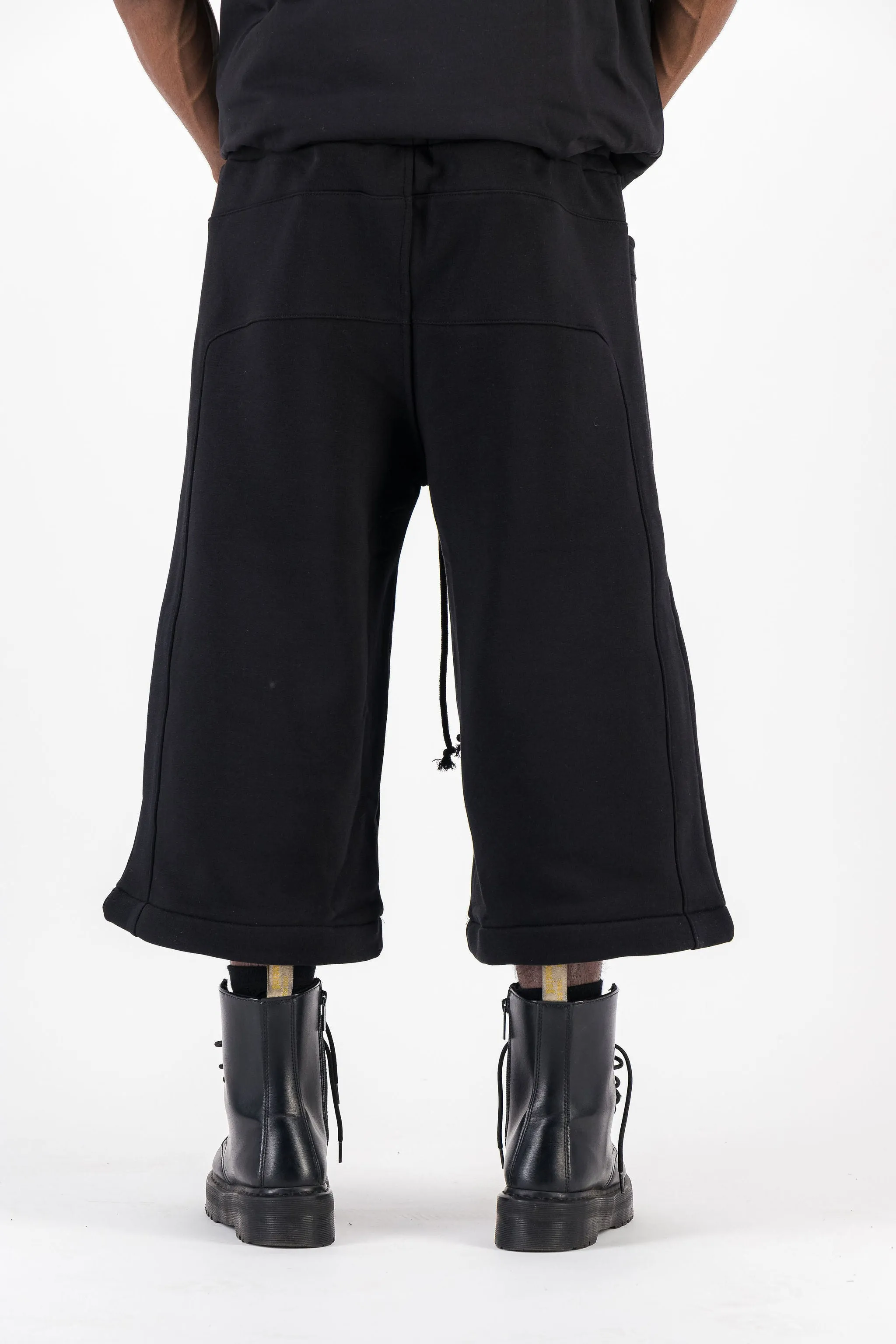 BLACK CONVERTIBLE JOGGER PANTS