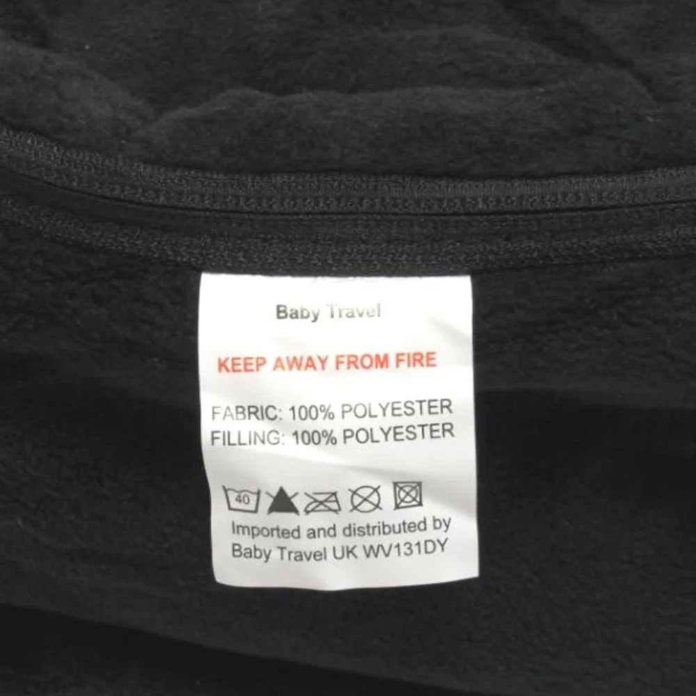 Black Universal Pushchair Stroller Buggy Footmuff