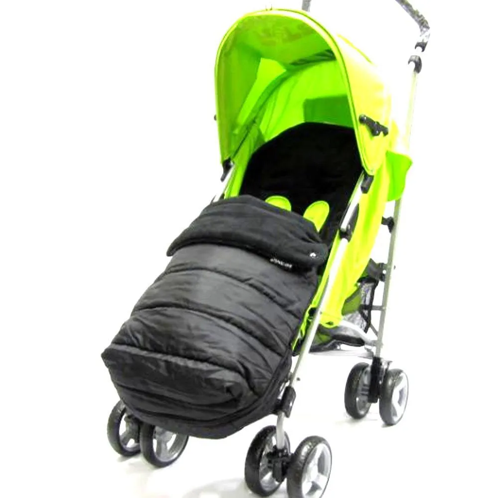Black Universal Pushchair Stroller Buggy Footmuff