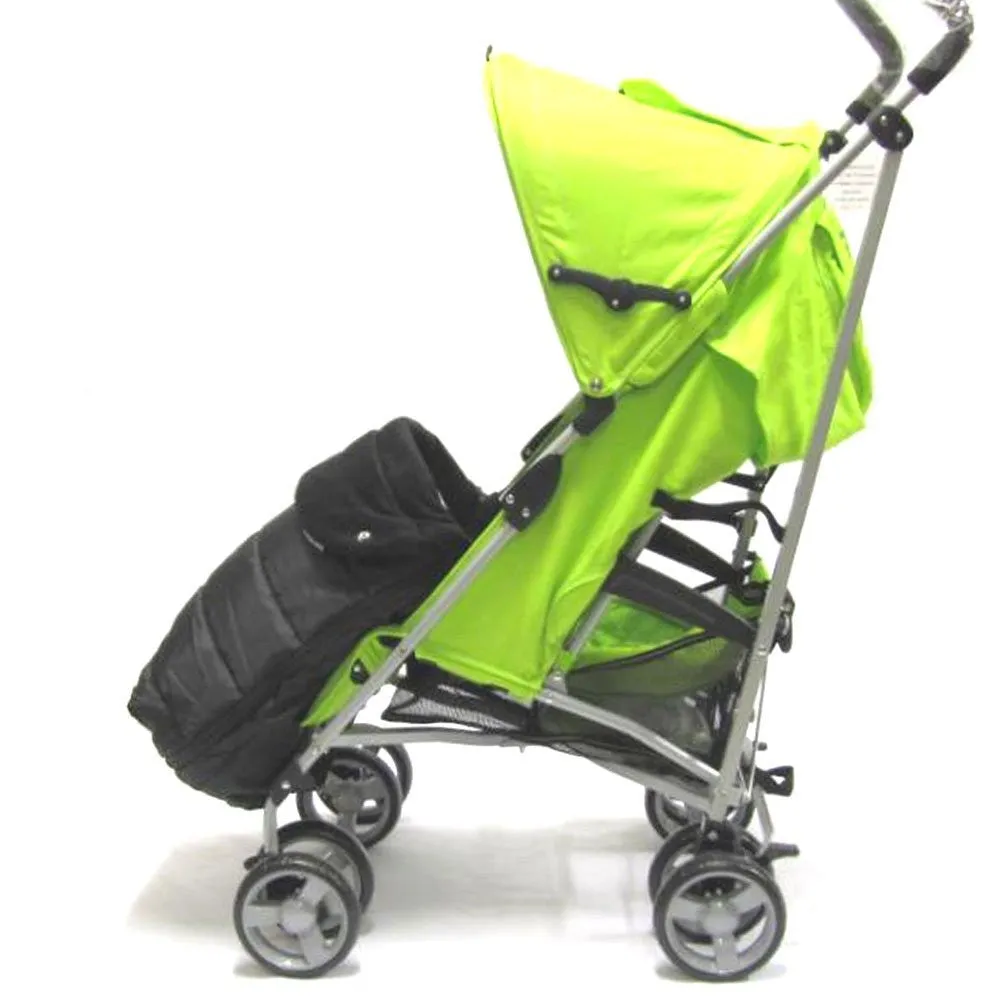 Black Universal Pushchair Stroller Buggy Footmuff
