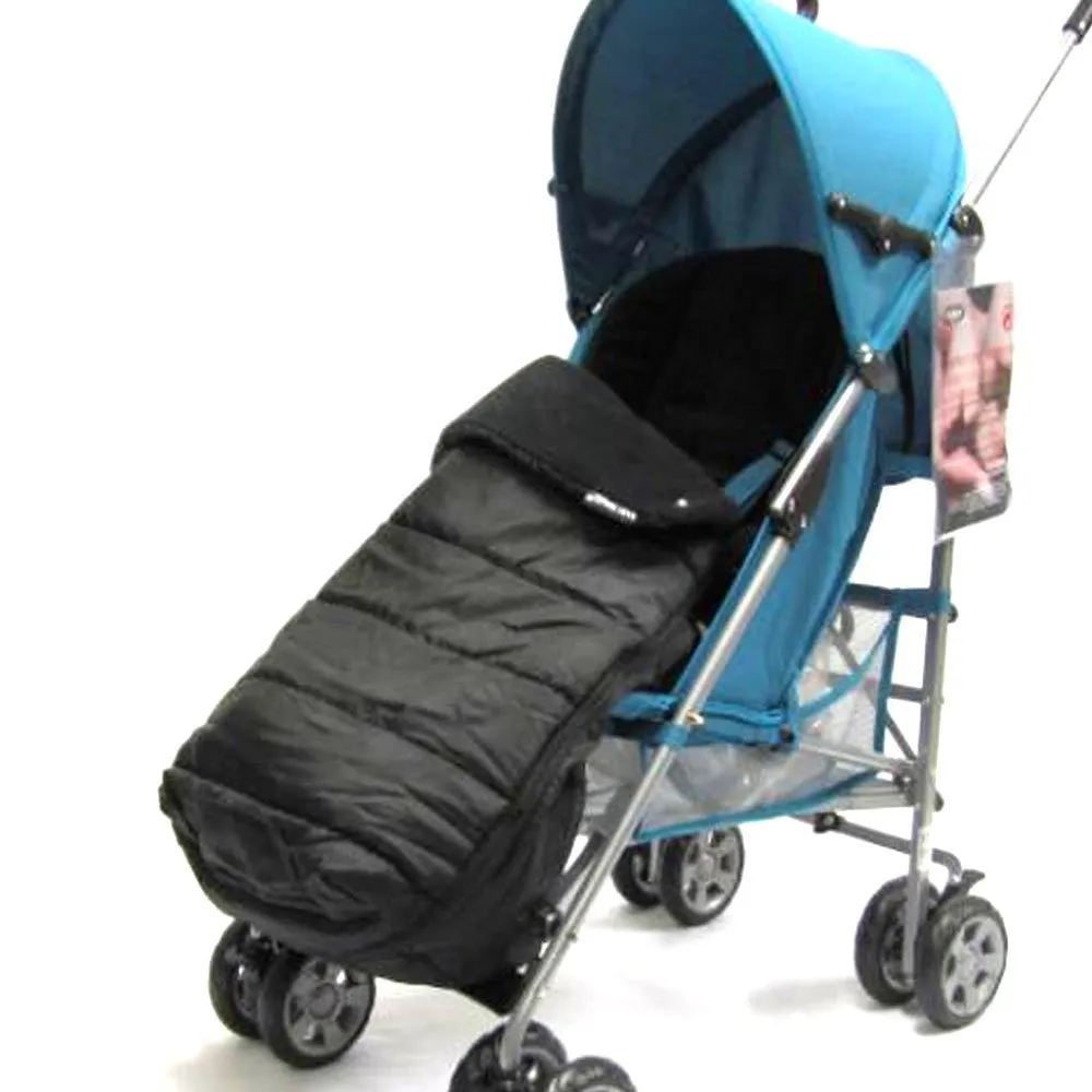 Black Universal Pushchair Stroller Buggy Footmuff