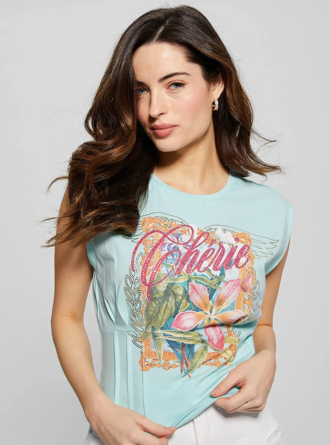 Blue Cherie Corset T-Shirt