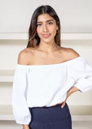 Bobi Gauze Convertible Top- White