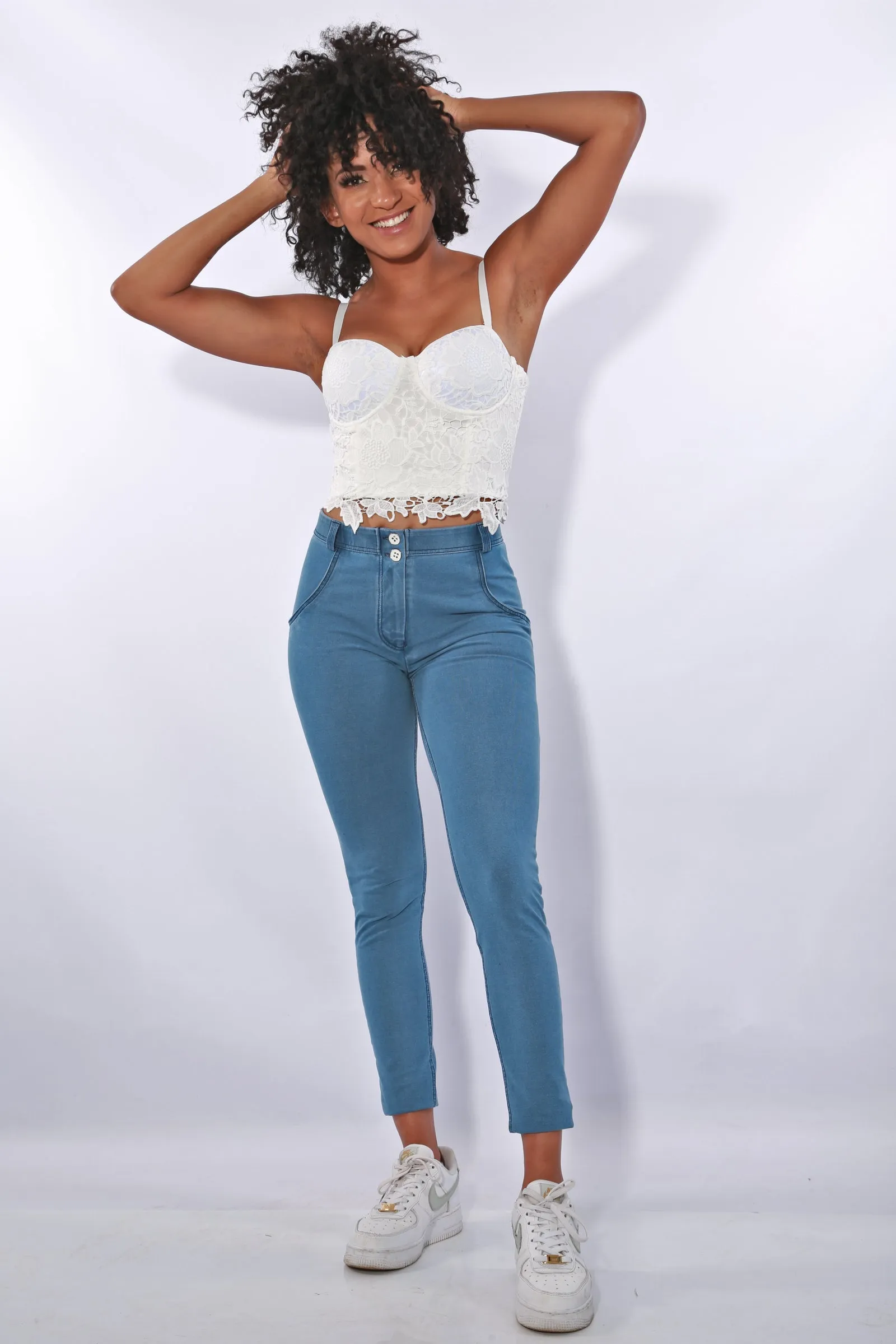 Bodice corset top - White Crochet