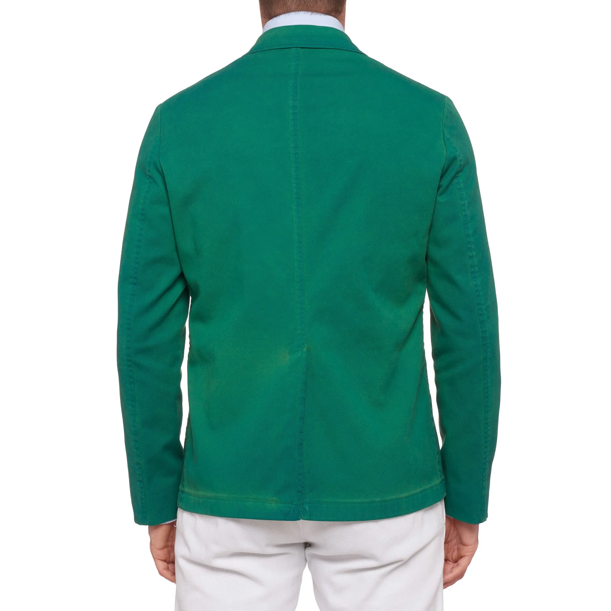 BOGLIOLI Galleria Green Garment Dyed Waxed Cotton 4 Button Jacket 50 NEW US 40