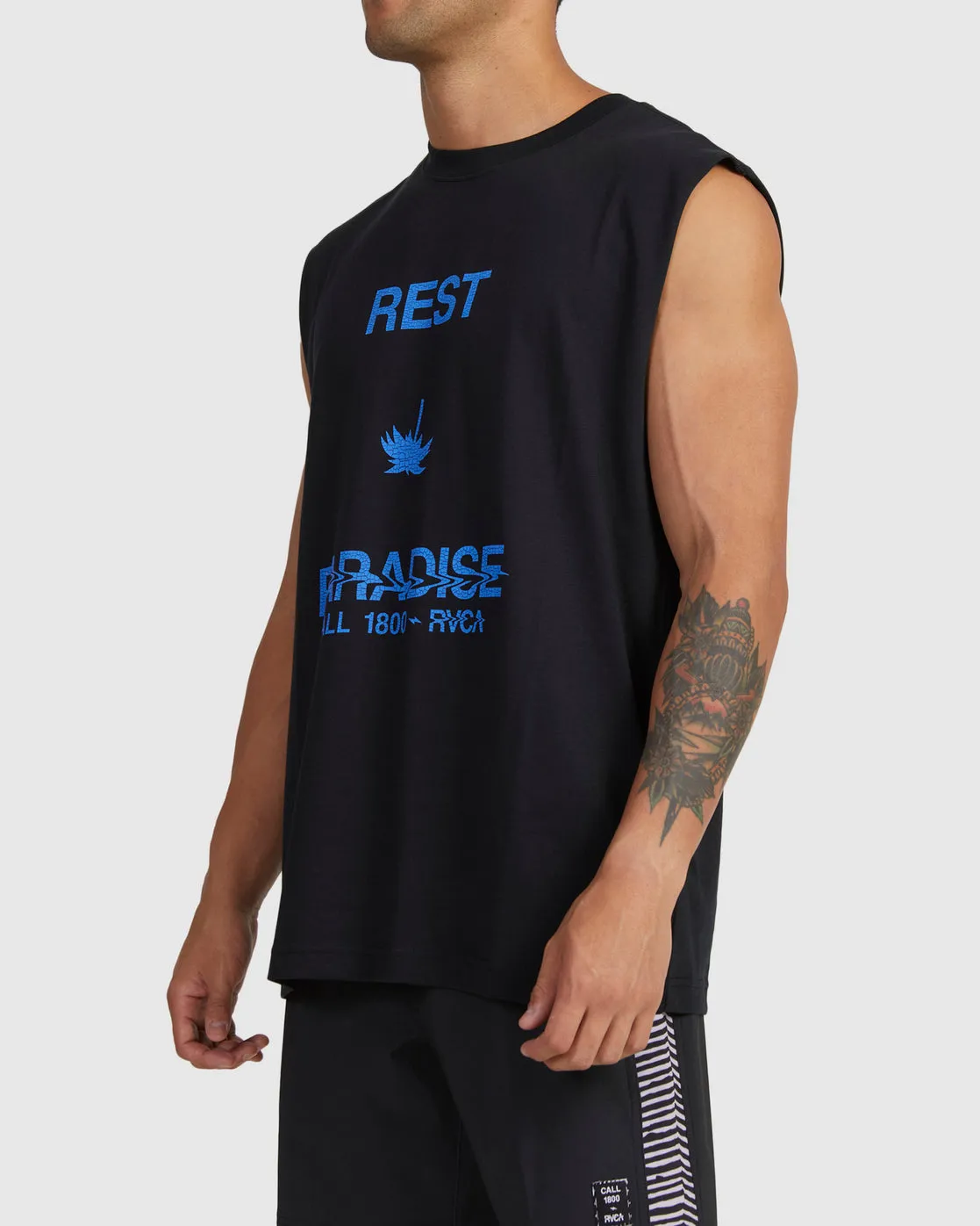 Call Muscle Muscle Tee - RVCA Black