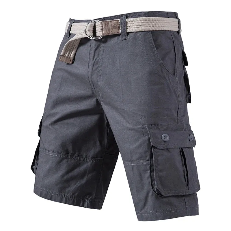 Cargo Knee Men Casual Bermuda Plus Size Cotton Shorts