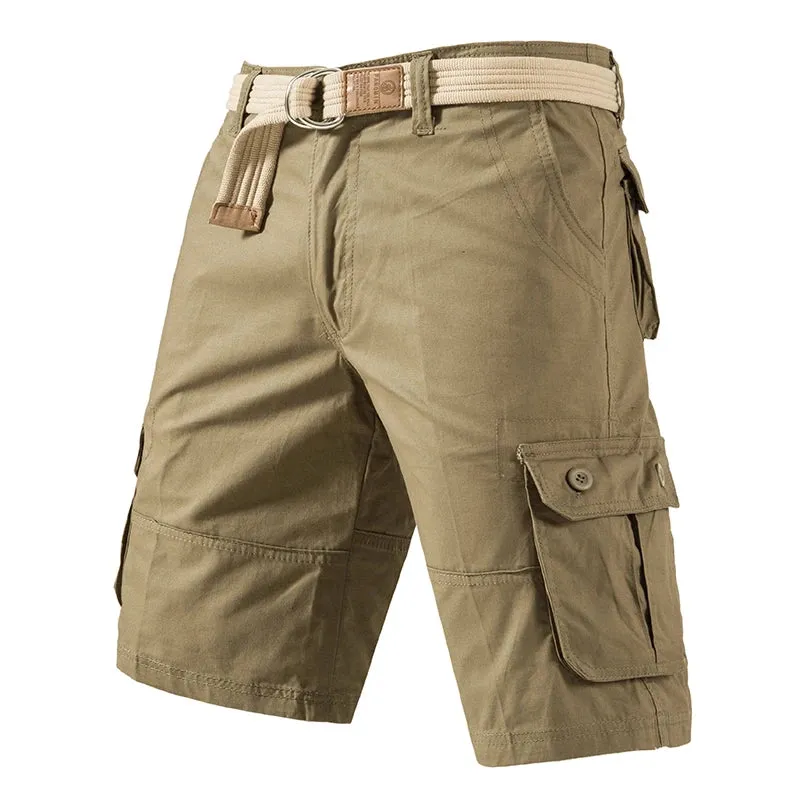 Cargo Knee Men Casual Bermuda Plus Size Cotton Shorts