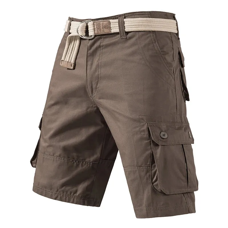 Cargo Knee Men Casual Bermuda Plus Size Cotton Shorts