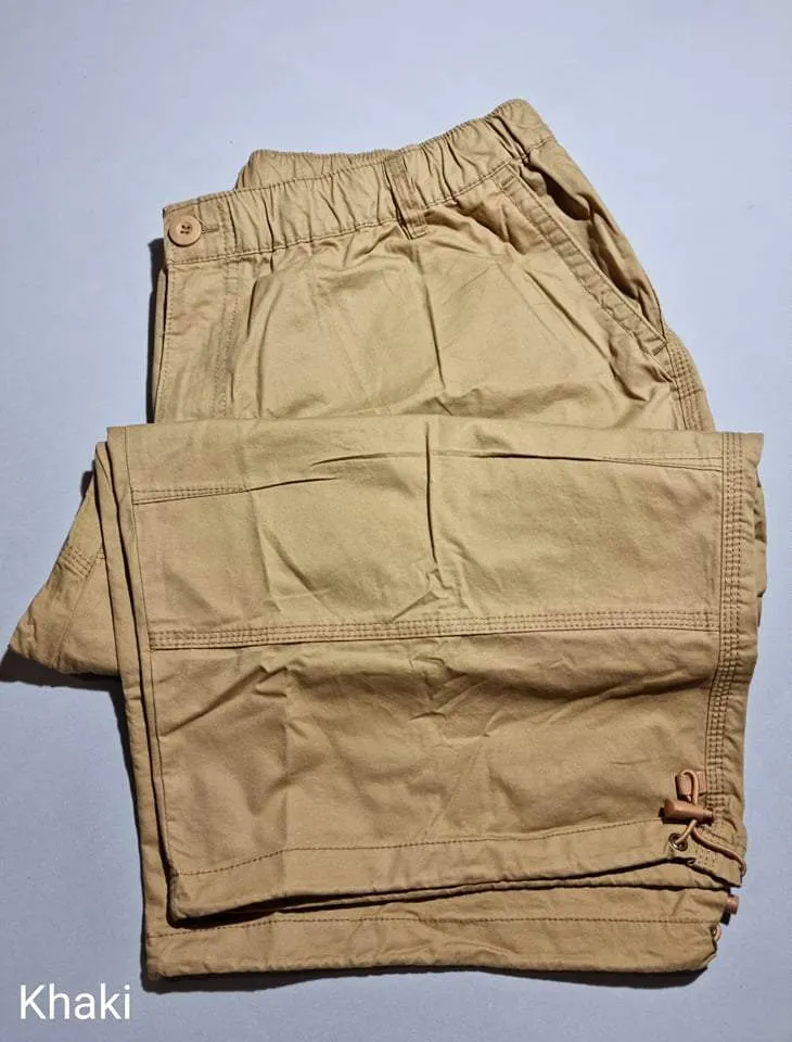 Cotton Cargo 3/4 Shorts