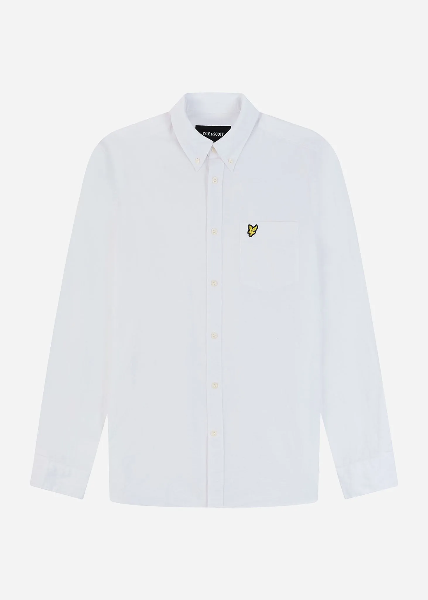 Cotton linen button down shirt - white