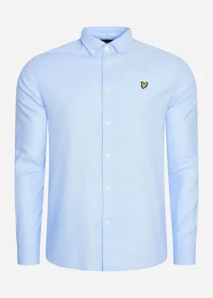 Cotton linen shirt - light blue