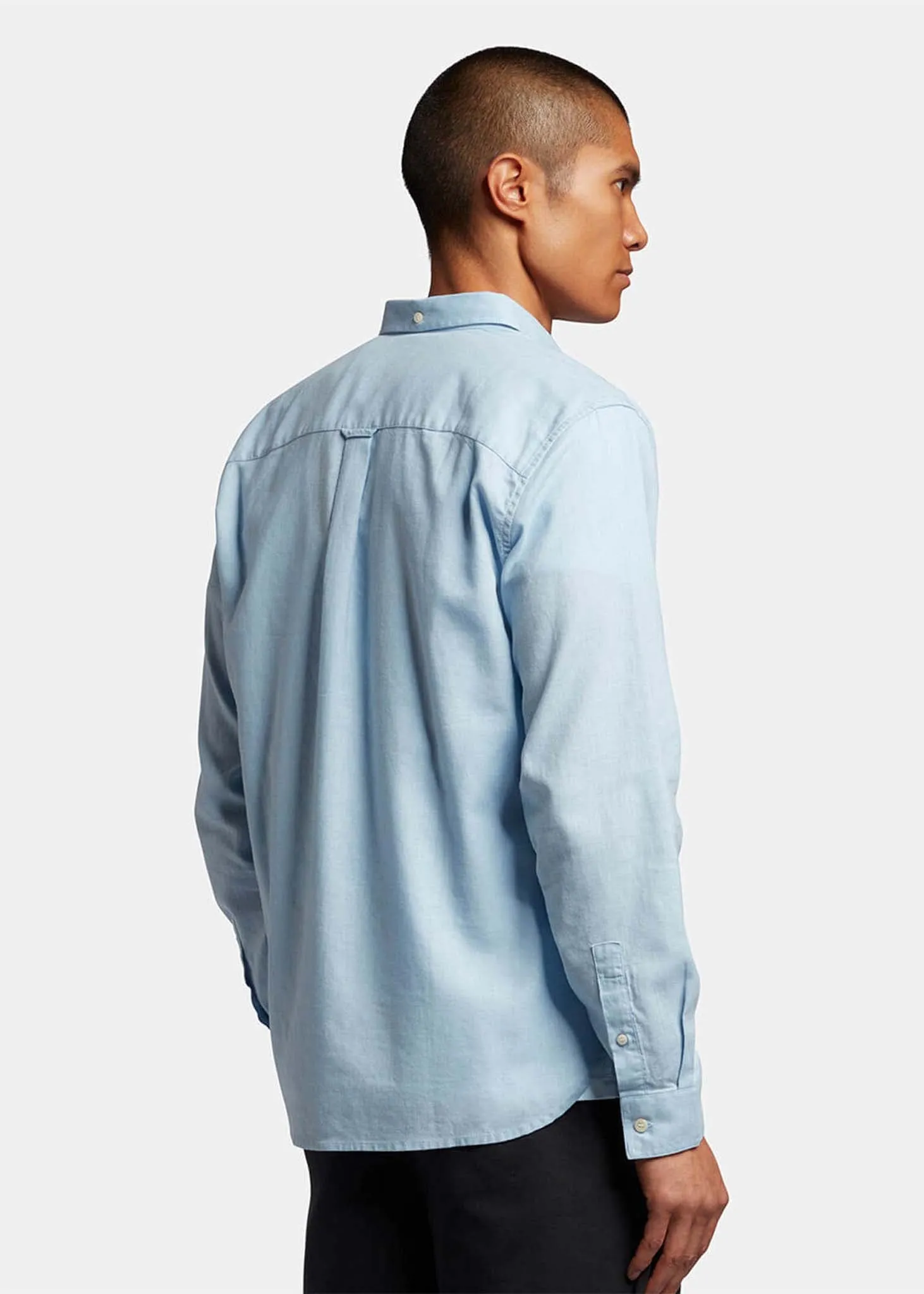 Cotton linen shirt - light blue
