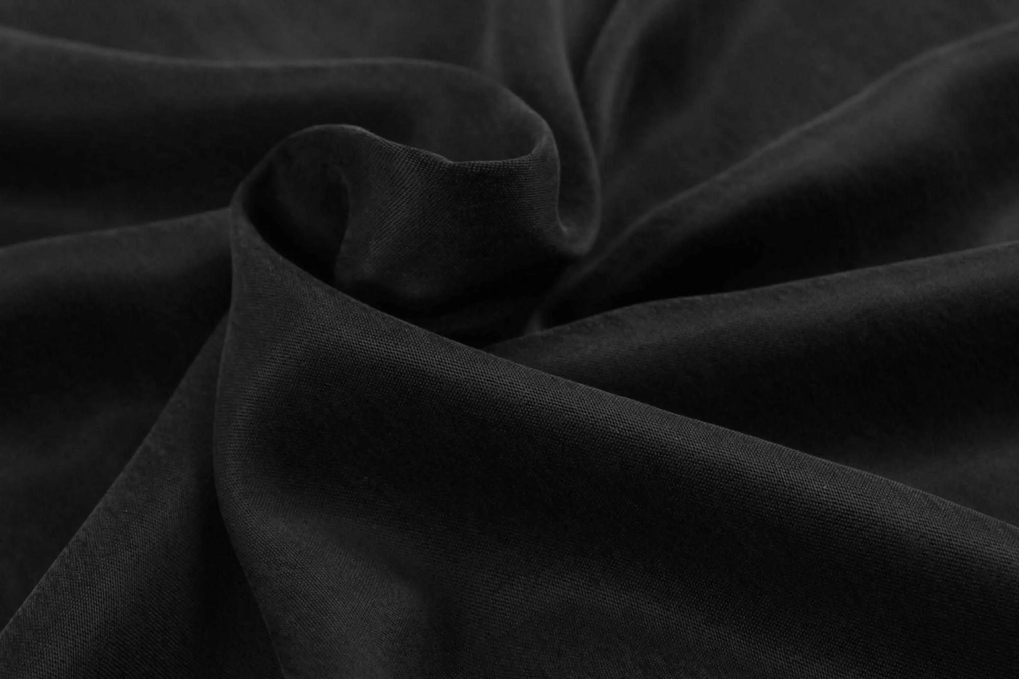 Cupro Viscose Blend Twill, Vegan Certified - AQUA ( 40 Colors)
