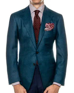 Dark Teal Twill Sportcoat