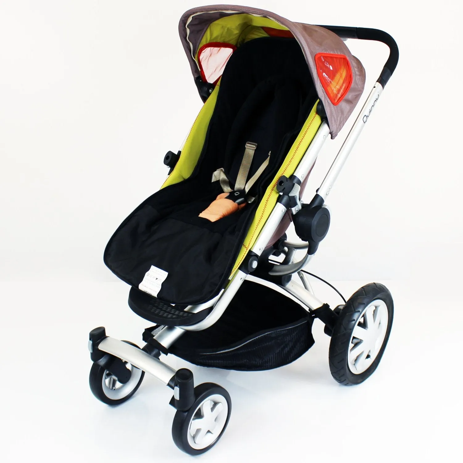 Deluxe 2in1 Universal Black Footmuff & Headhugger To Fit Kiddy city n Move