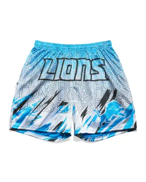 Detroit Lions Sketch Retro Shorts