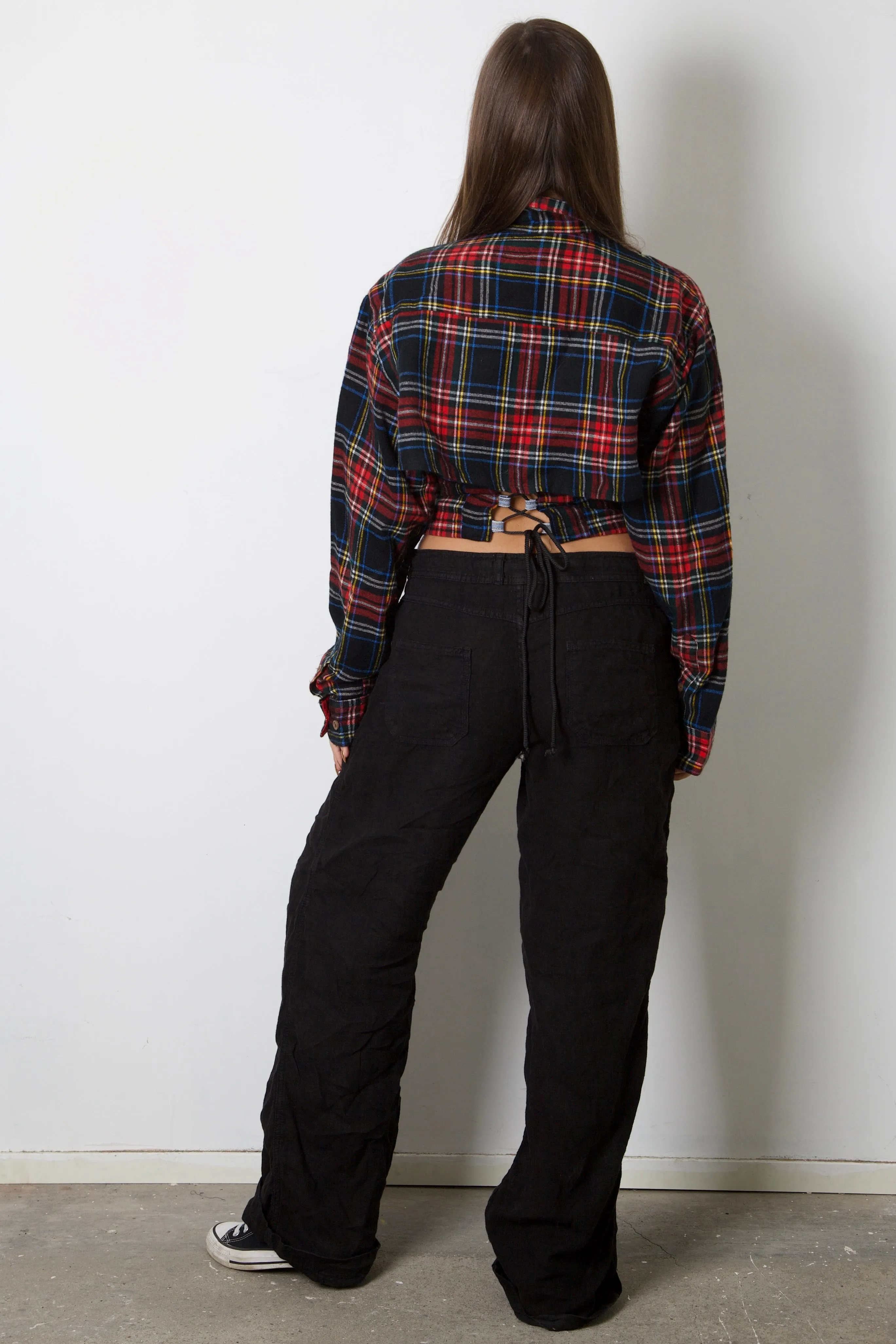 Dickies Upcycled Flannel Corset Top