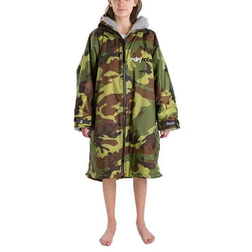 Dryrobe Advance Changing Robe Long Sleeved - Camo/Grey