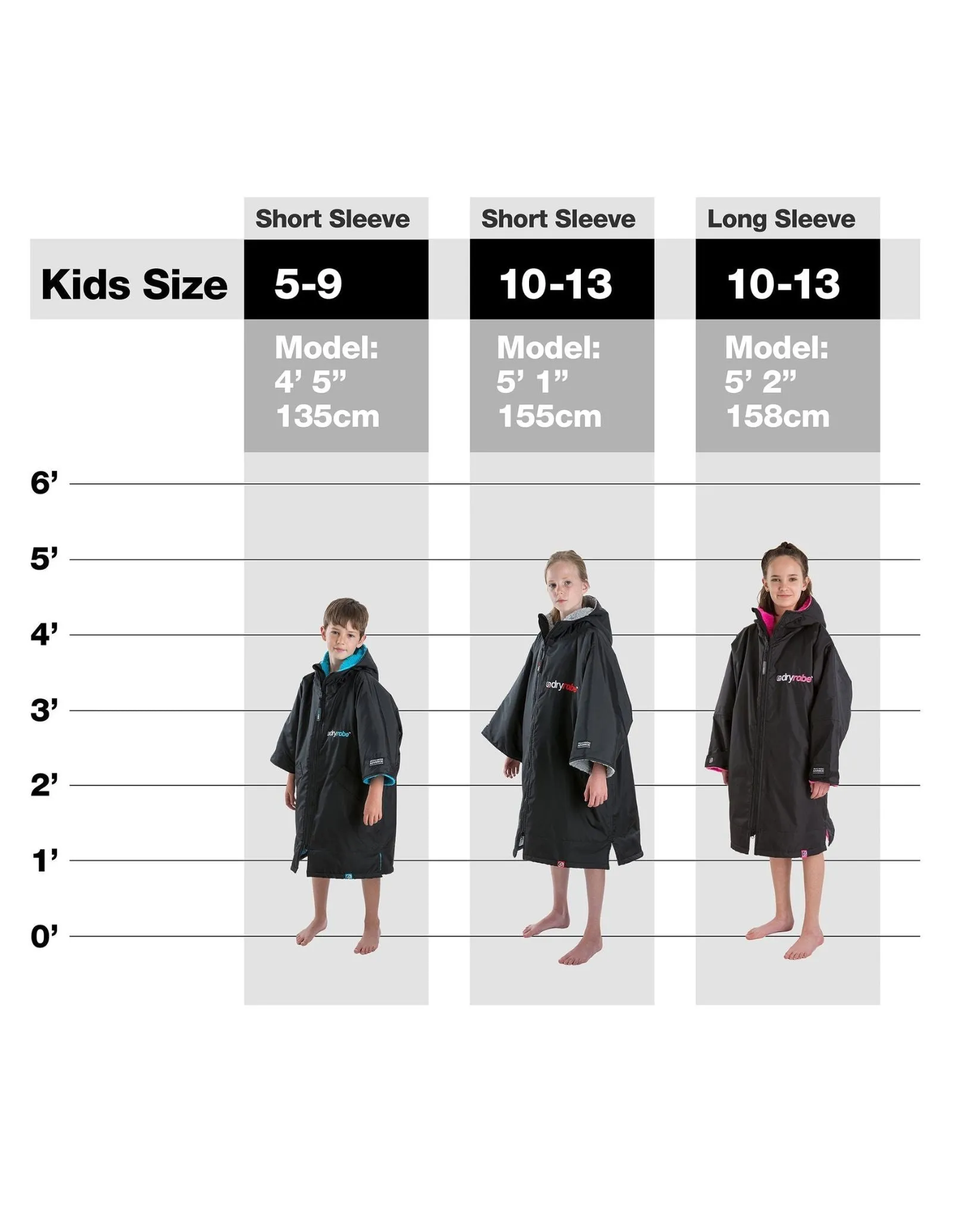 Dryrobe Kids Advance Long Sleeve Robe 10-13 yrs