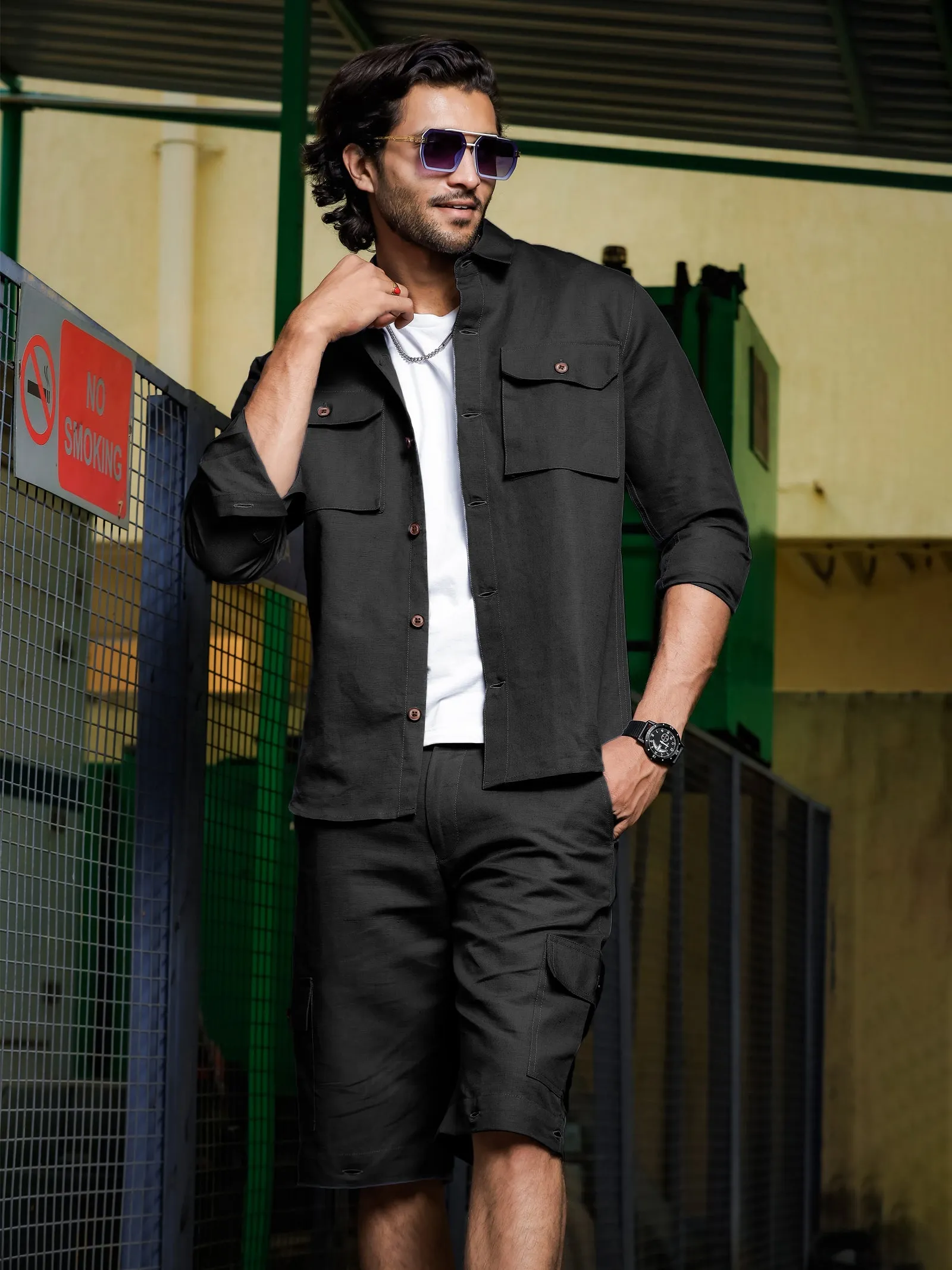 Ezy Convertible Jacket & Jogger Co-Ord Set - Black