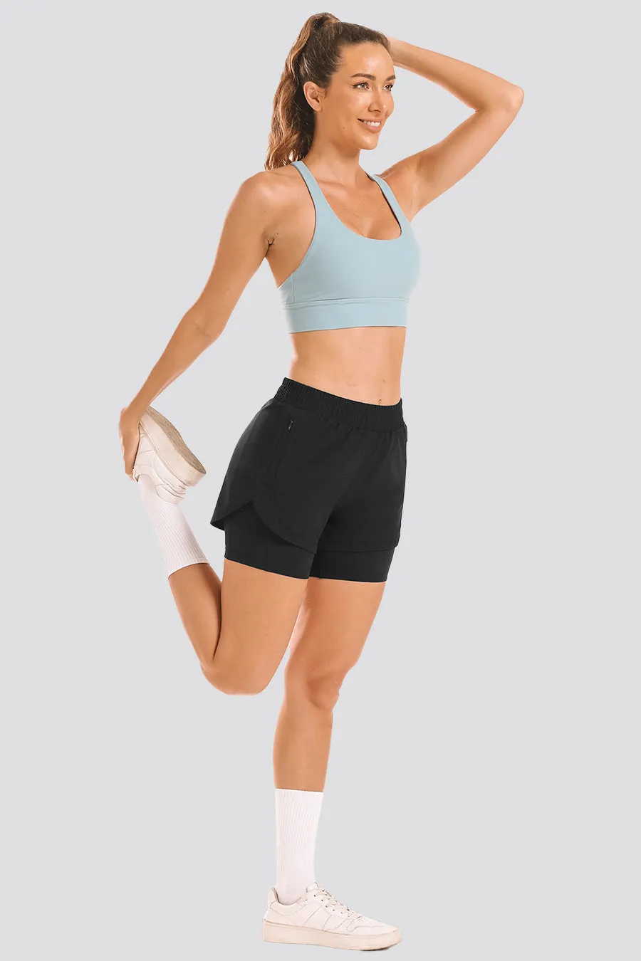 FlexRun Convertible 2 in 1 Running Shorts