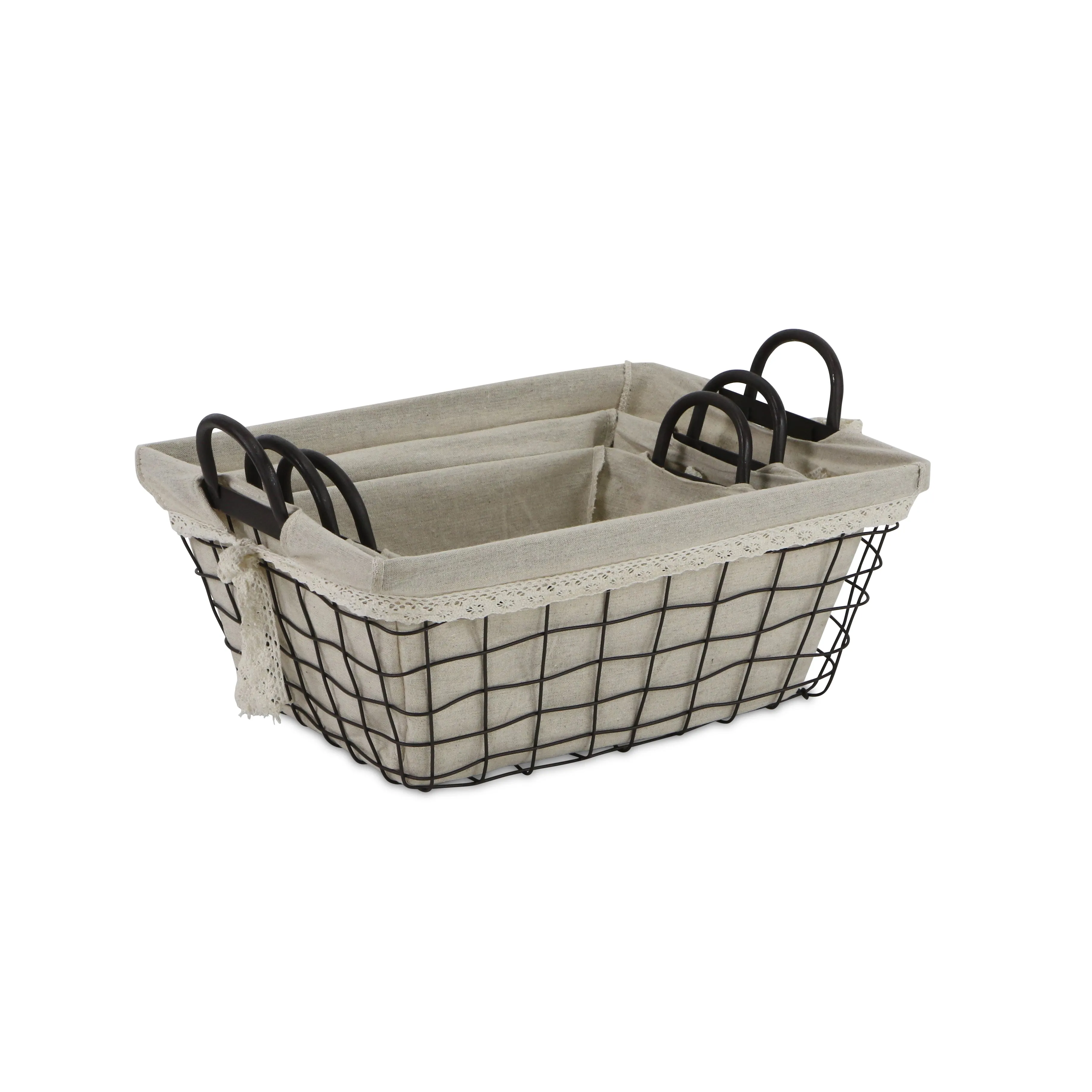 FP-4367-3 - Caden Fabric Lined Baskets