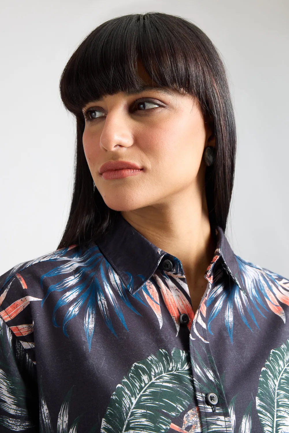 Full Sleeves Jungle Jive Printed Women's Shirt