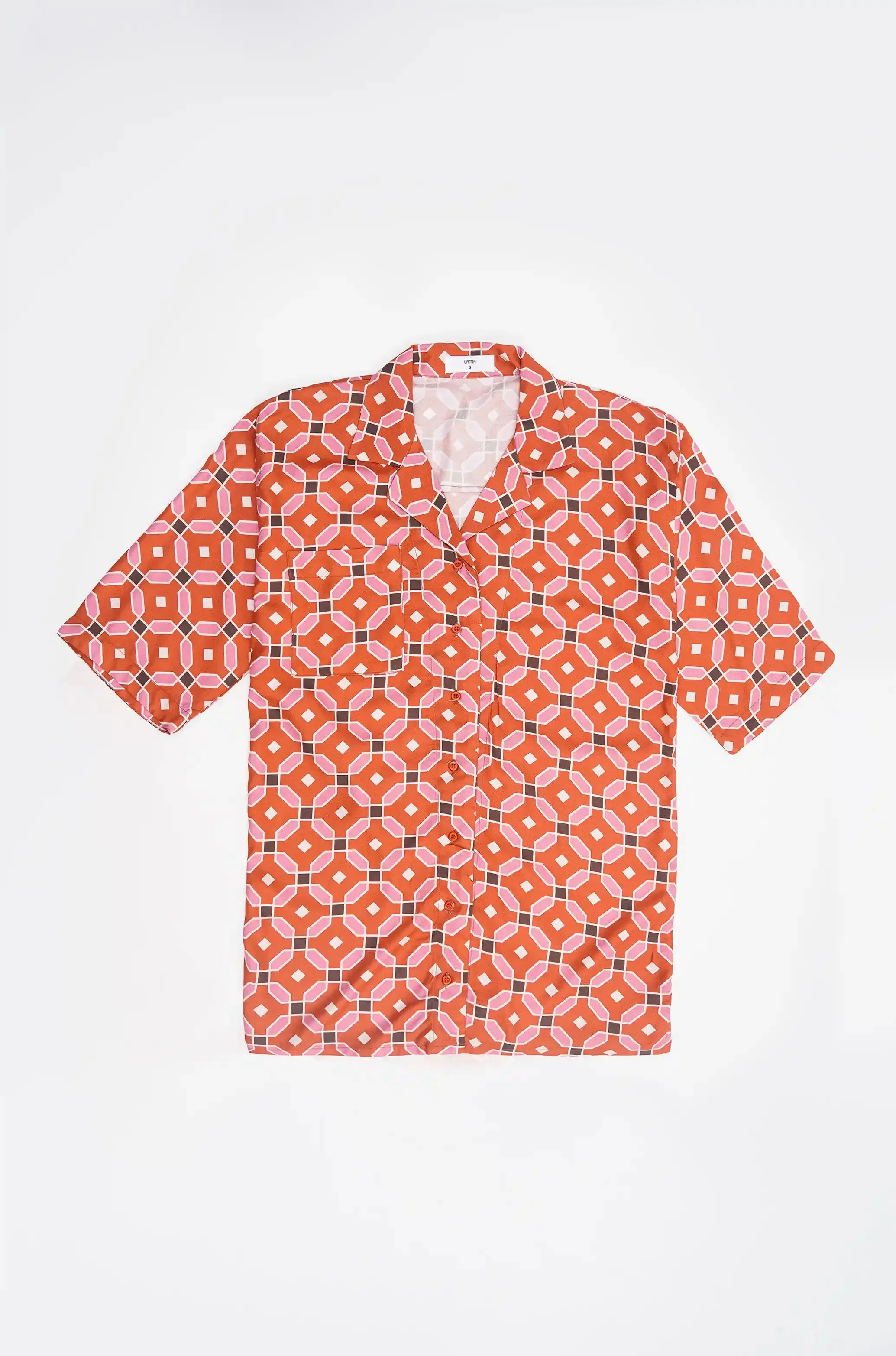 GEOMETRIC LONG SAFARI BLOUSE