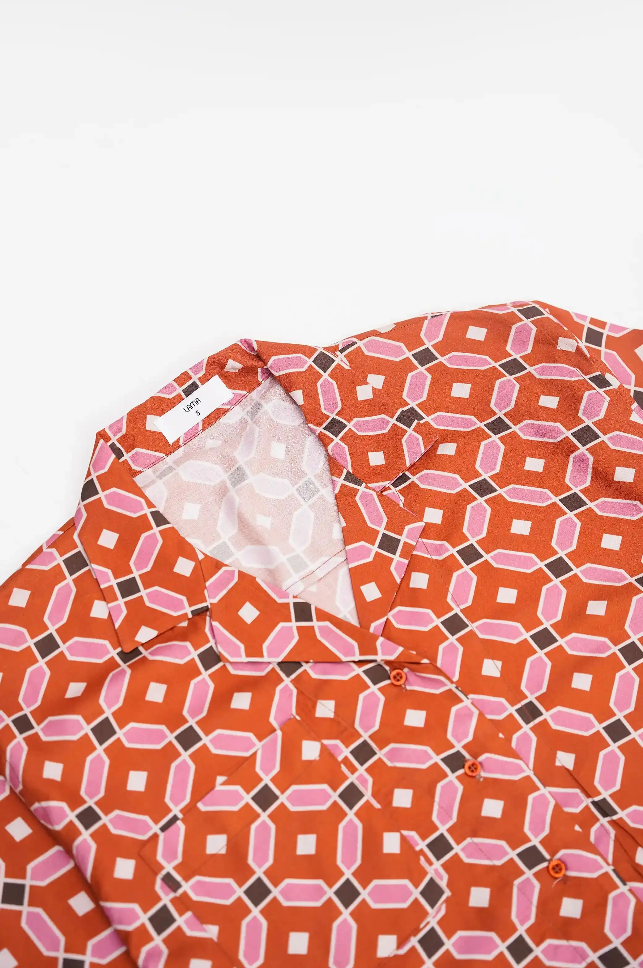 GEOMETRIC LONG SAFARI BLOUSE