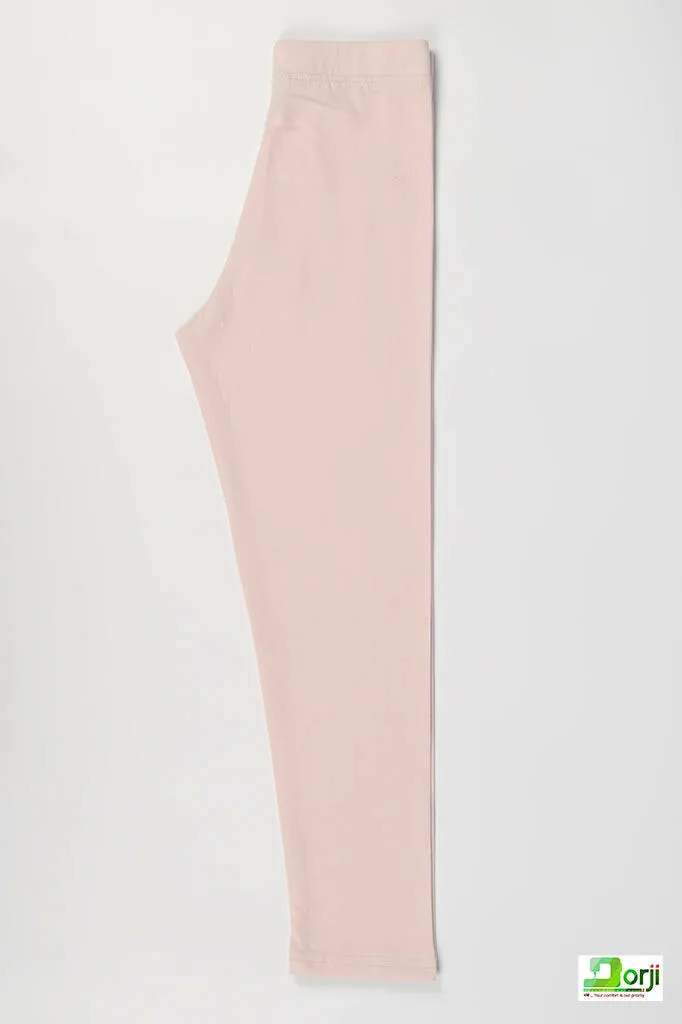 Girl's Full-Length Baby Pink Leggings