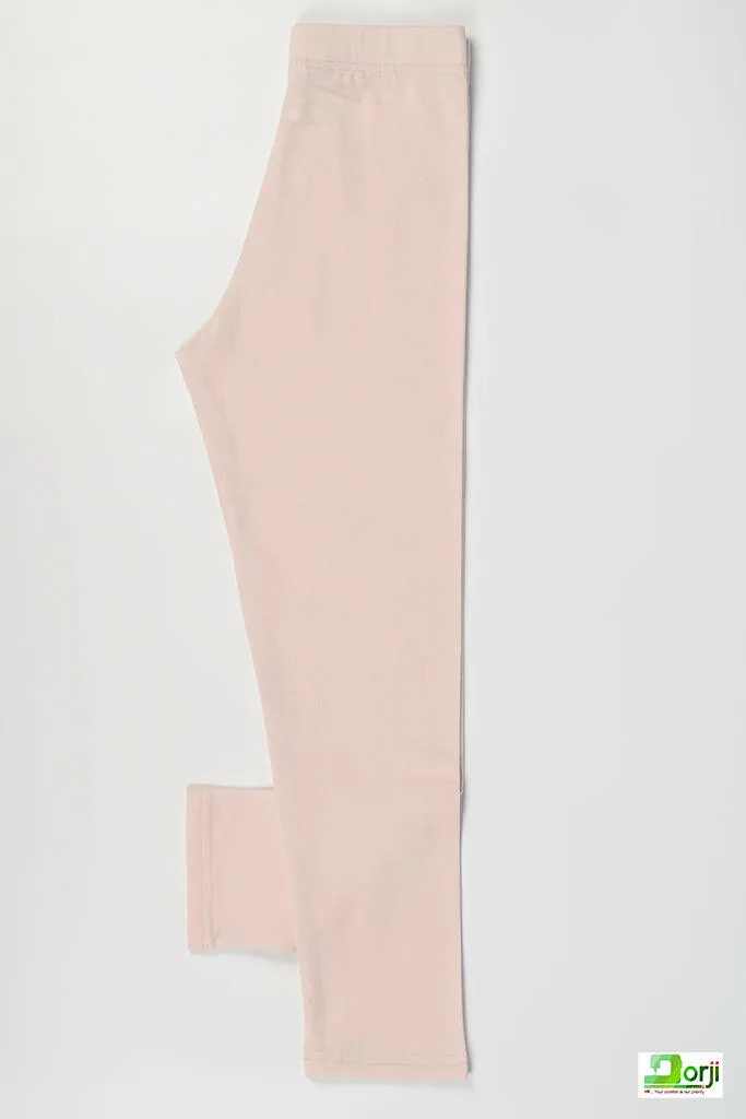 Girl's Full-Length Baby Pink Leggings